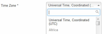 Joomla jForm Time Zone field